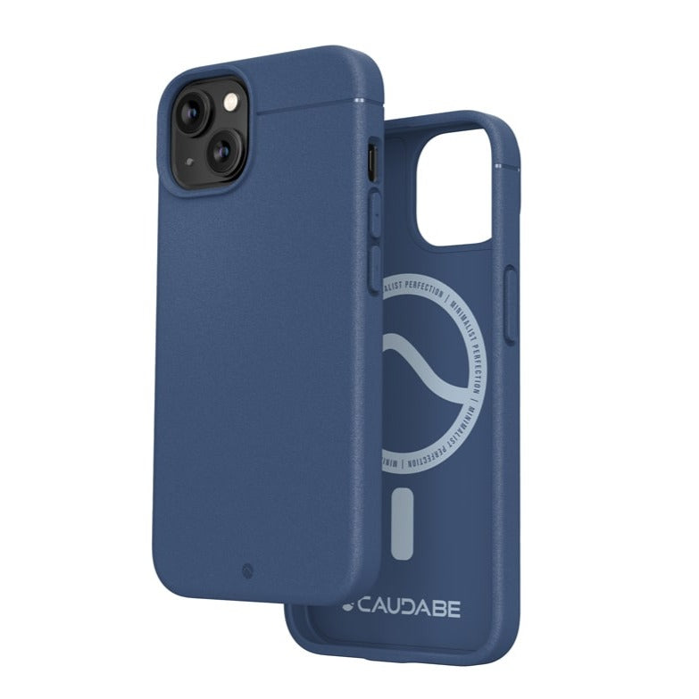 Caudabe Sheath Slim Protective Case with MagSafe iPhone 14 Standard 6.1 - Steel Blue