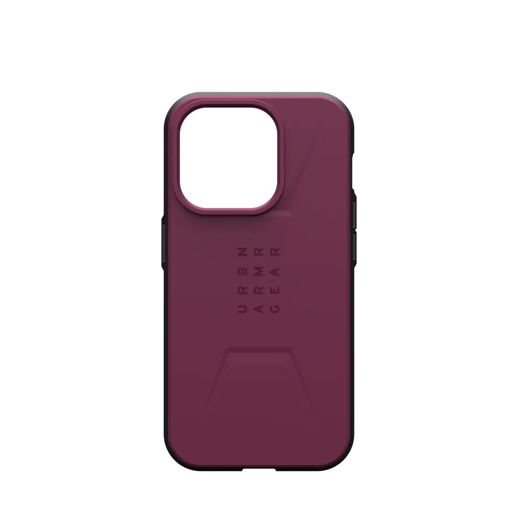 UAG Civilian MagSafe Rugged Slim Case iPhone 15 Pro 6.1 Bordeaux