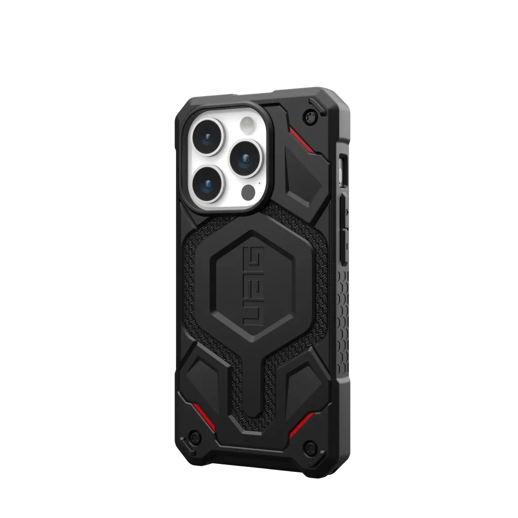 UAG Monarch Pro Rugged MagSafe Case iPhone 15 Pro 6.1 Kevlar Black