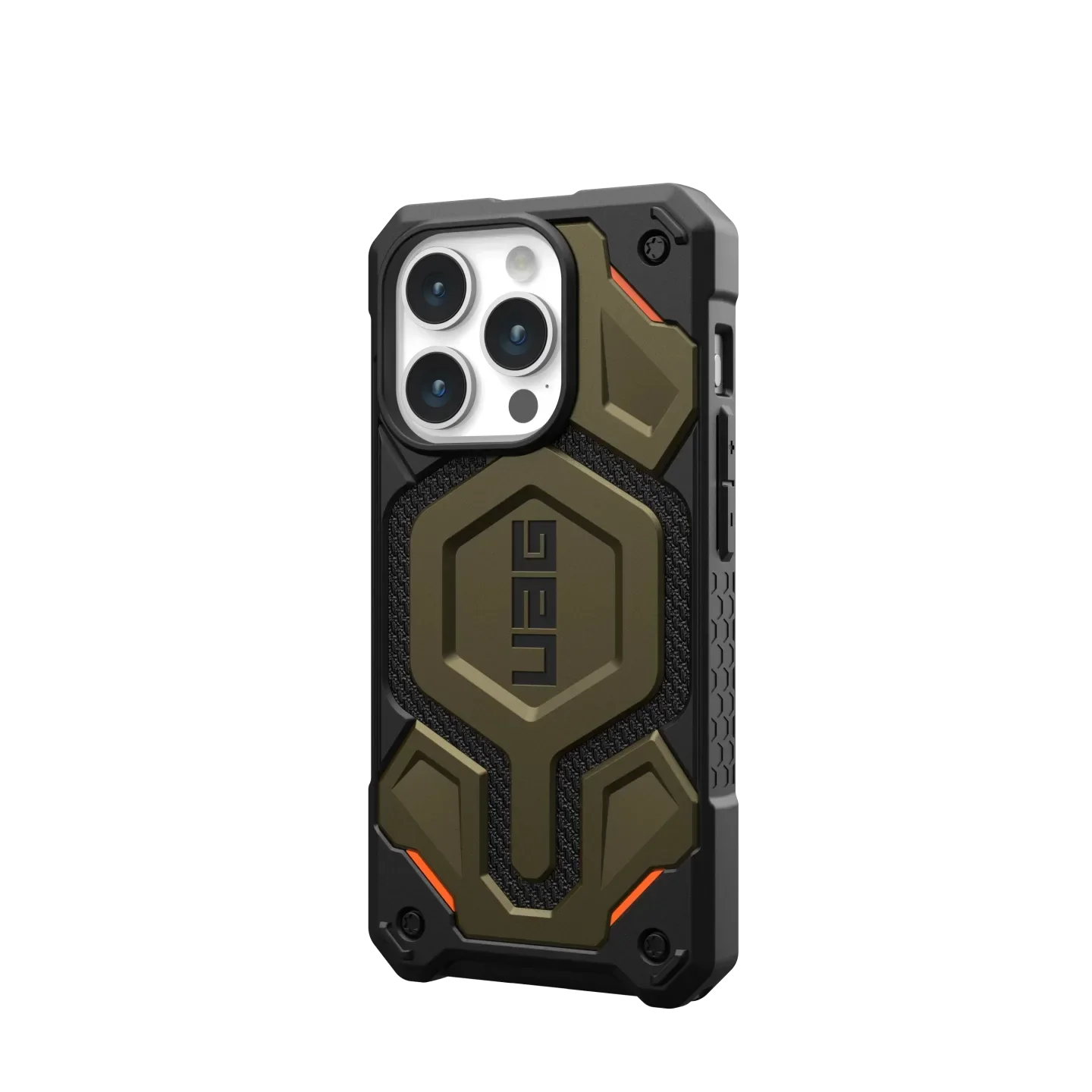 UAG Monarch Pro Rugged MagSafe Case iPhone 15 Pro Max 6.7 Kevlar Green