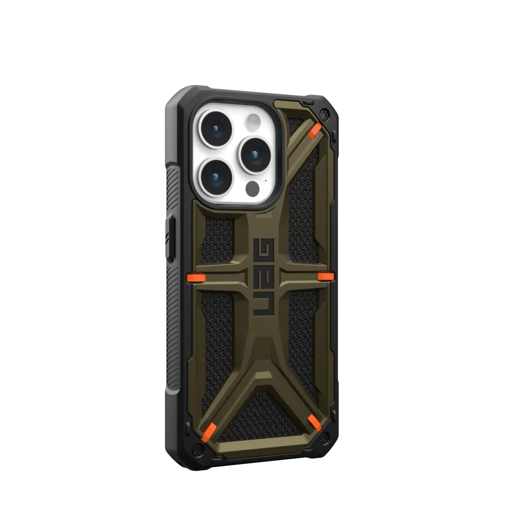 UAG Monarch Rugged Tough Case iPhone 15 Pro Max 6.7 Kevlar Green