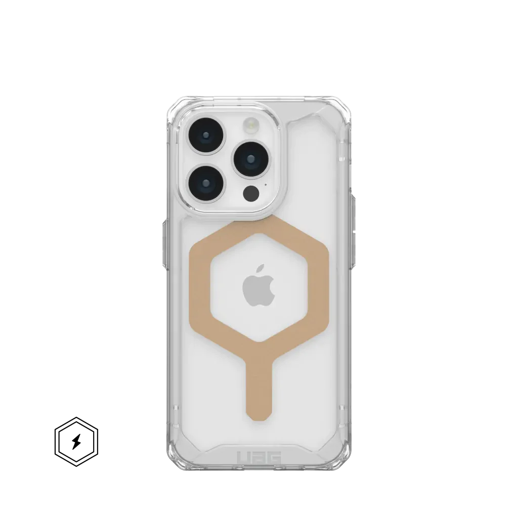 UAG Plyo Clear &amp; MagSafe Case iPhone 15 Pro 6.1 Ice Gold