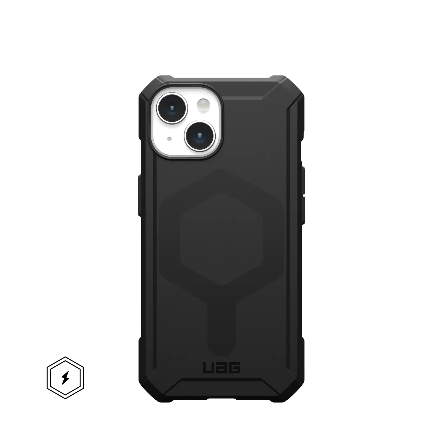 UAG Essential MagSafe Armour Slim Case iPhone 15 Plus 6.7 Black - Mac Addict