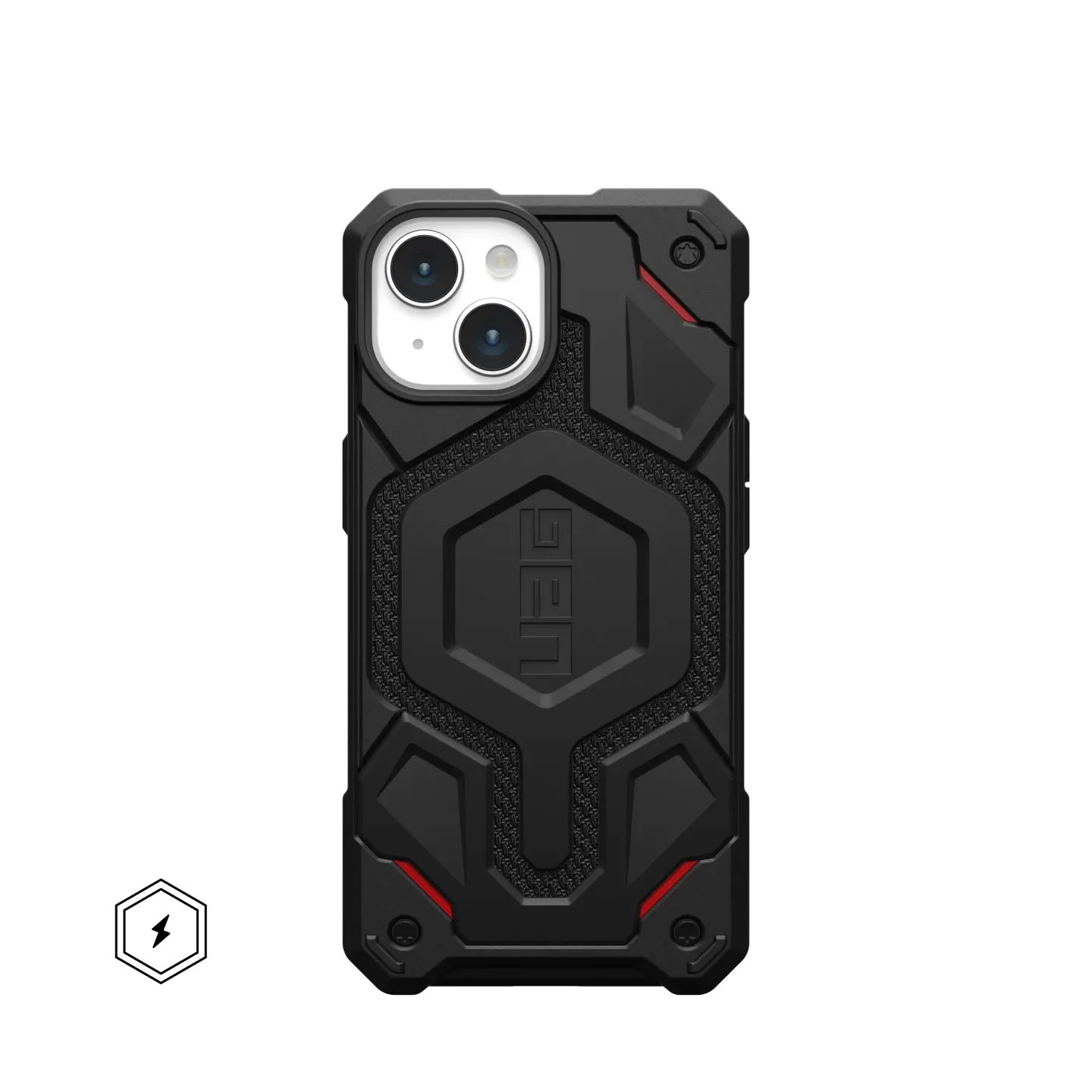 UAG Monarch Pro Rugged MagSafe Case iPhone 15 Standard 6.1 Kevlar Black