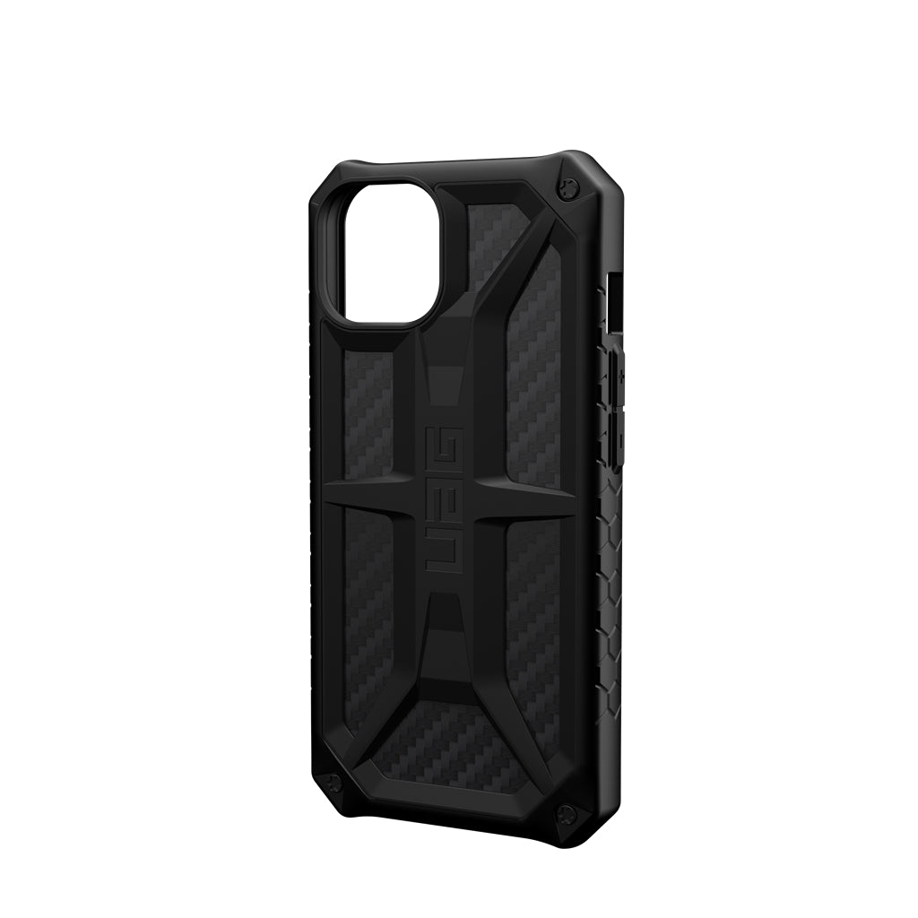 UAG Monarch Rugged Tough Case iPhone 15 Standard 6.1 Carbon Fiber