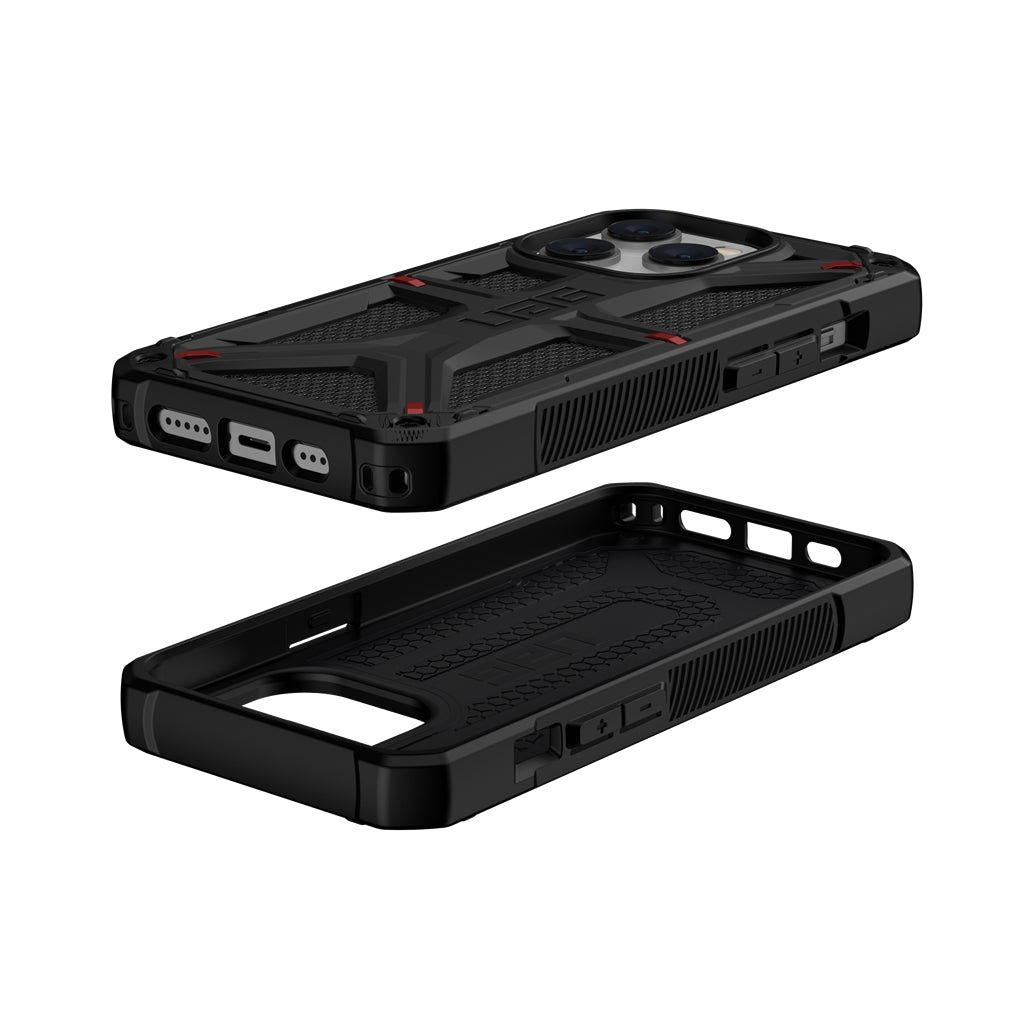 UAG Monarch Rugged Tough Case iPhone 15 Pro Max 6.7 Kevlar Black