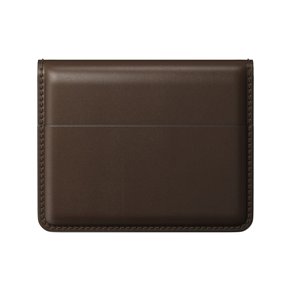 Nomad Card Wallet Plus w/ Horween Leather - BROWN - Mac Addict