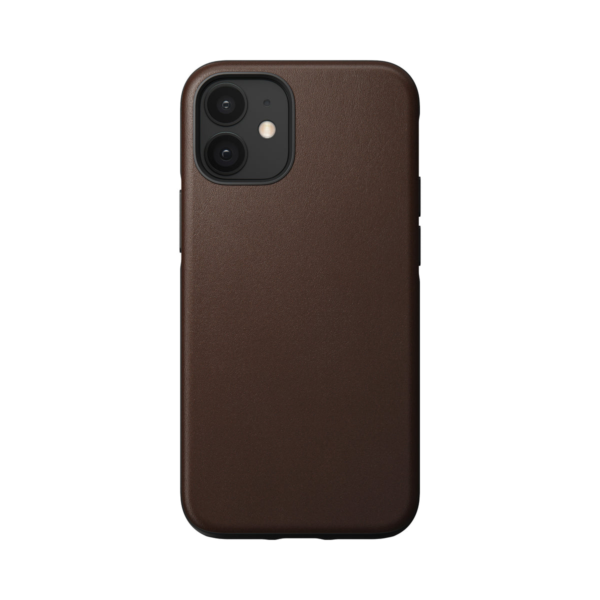 Nomad Rugged Leather Case w/ MagSafe For iPhone 12 Mini - Brown - Mac Addict