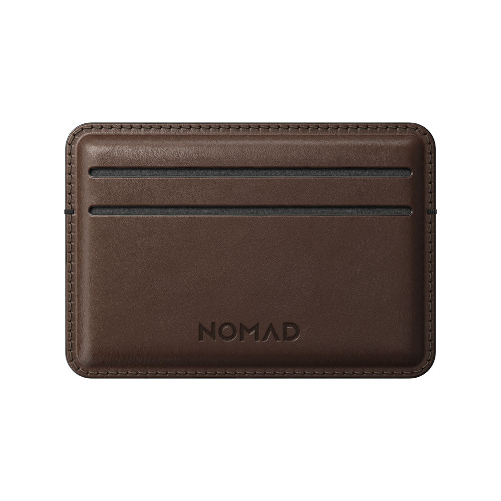 Nomad Card Wallet w/ Horween Leather - BROWN - Mac Addict