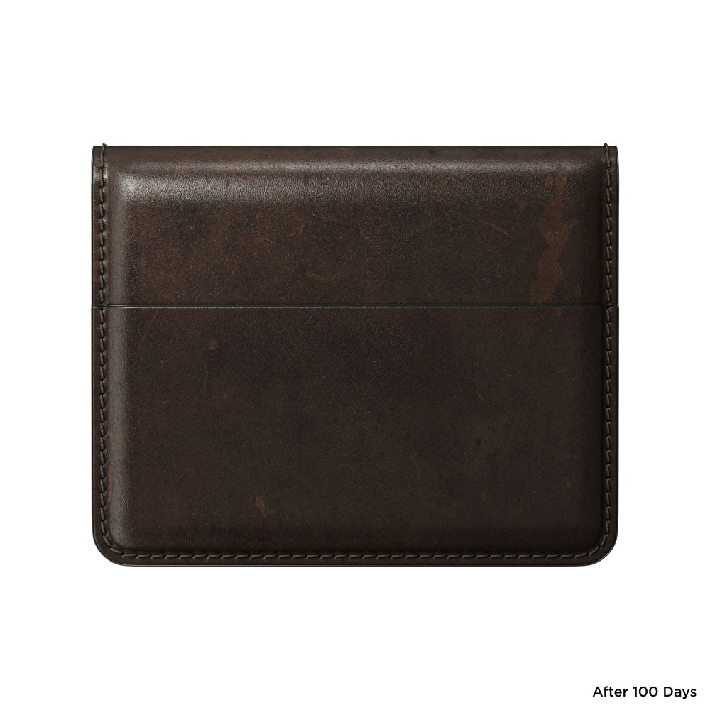 Nomad Card Wallet Plus w/ Horween Leather - BROWN - Mac Addict