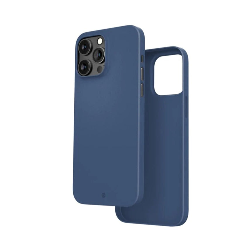 Caudabe The Veil Ultra Thin Case For iPhone 14 Pro 6.1 - STEEL BLUE