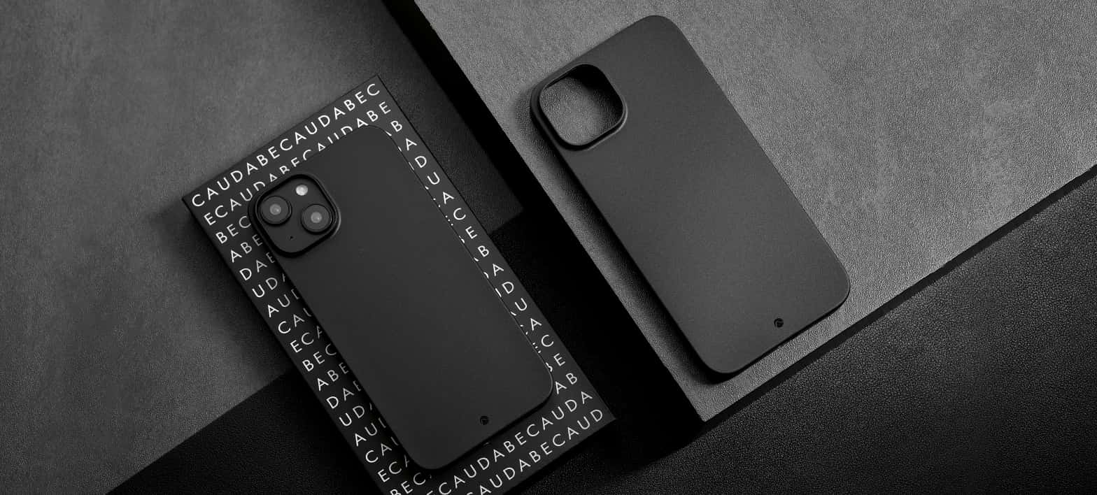 Caudabe The Veil Ultra Thin Case For iPhone 14 Standard 6.1 - STEALTH BLACK