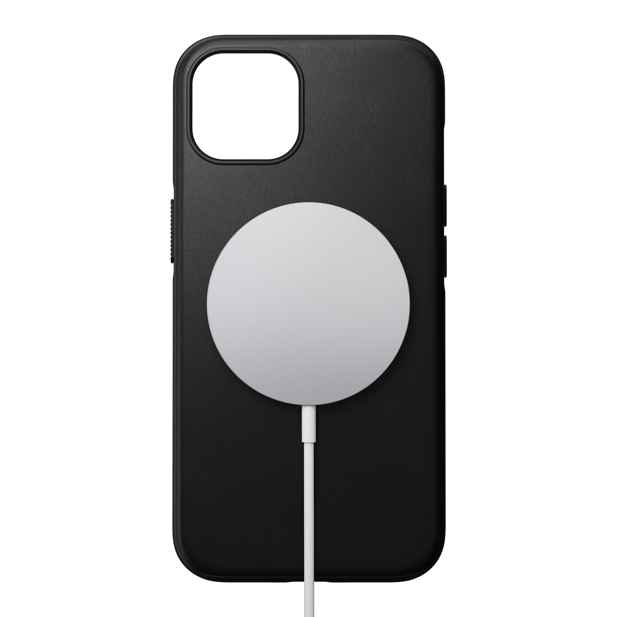 Nomad Modern Leather Case w/ MagSafe For iPhone 13 - BLACK - Mac Addict