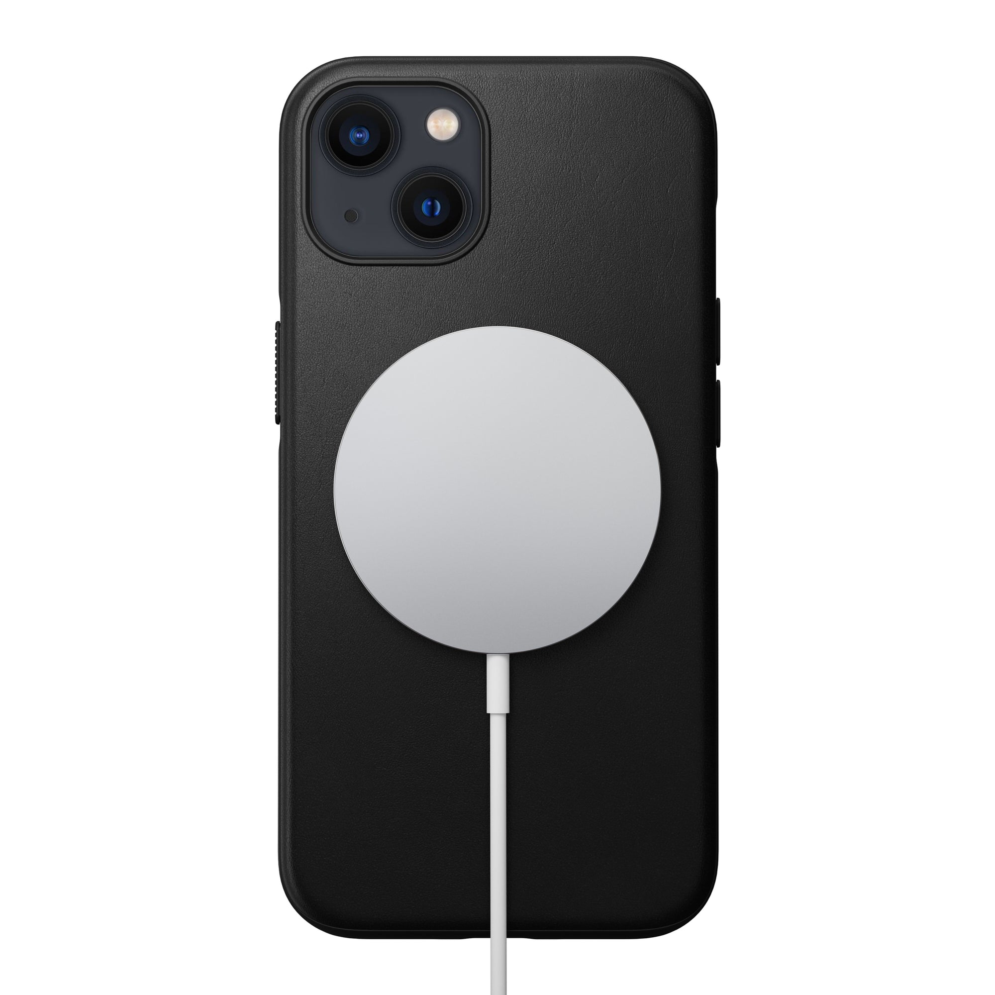 Nomad Modern Leather Case w/ MagSafe For iPhone 13 - BLACK - Mac Addict