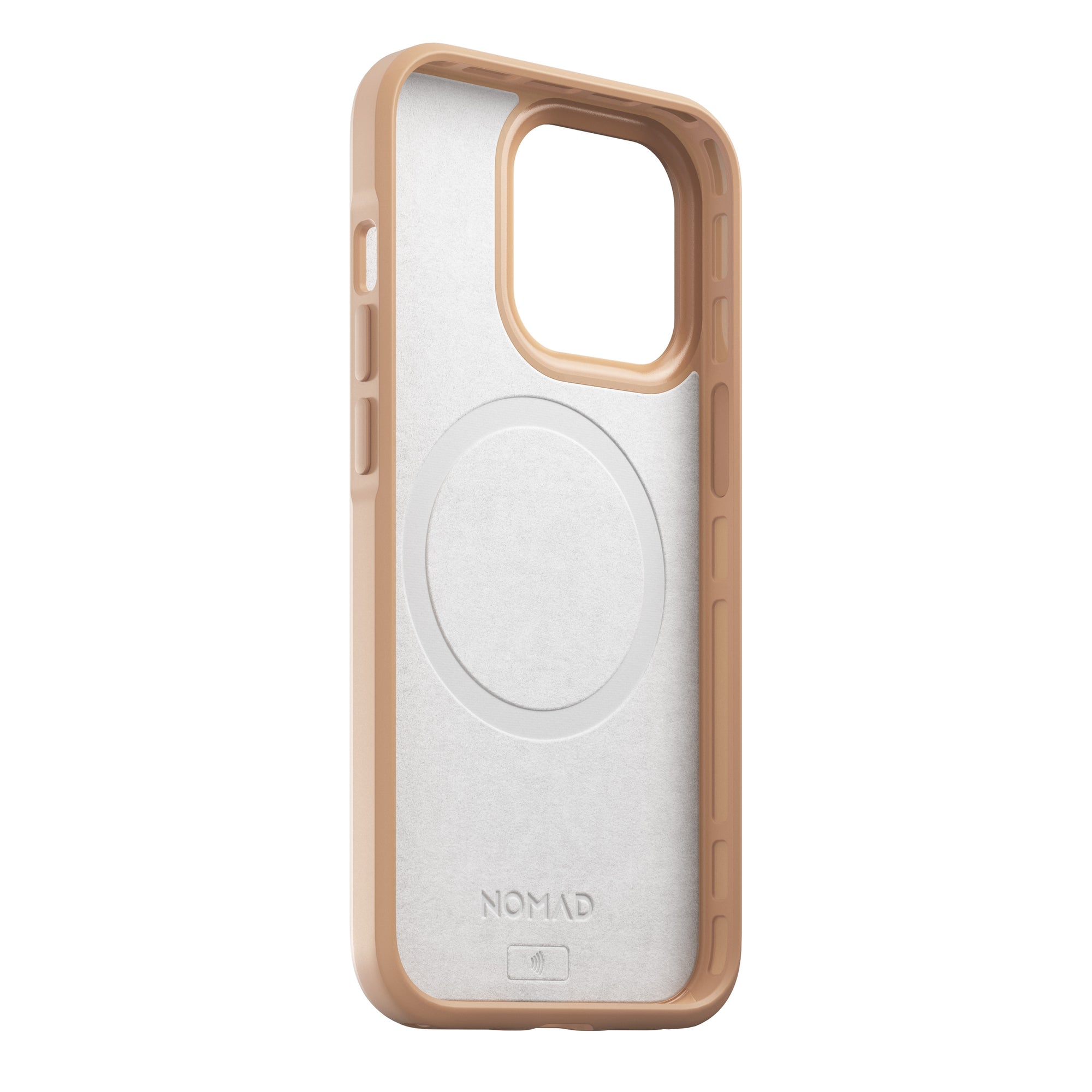 Nomad Modern Leather Case w/ MagSafe For iPhone 13 Pro - NATURAL - Mac Addict