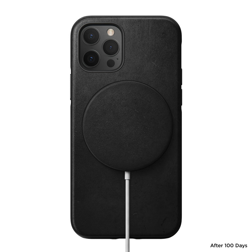 Nomad Leather Cover For MagSafe Charger - BLACK - Mac Addict