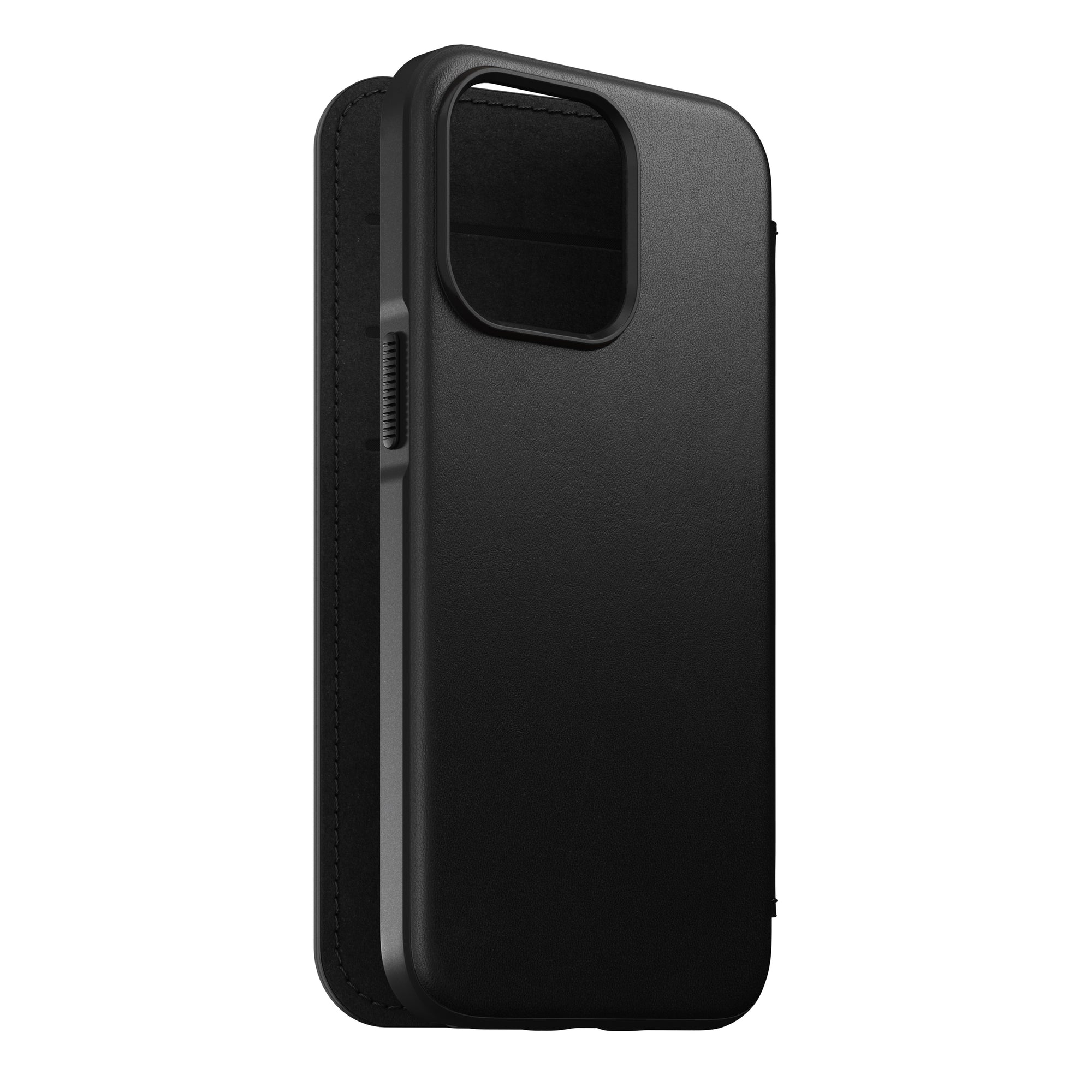 Nomad Modern Leather Folio w/ MagSafe For iPhone 13 Pro - BLACK - Mac Addict