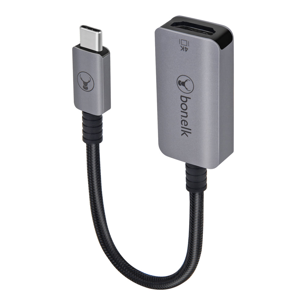 Bonelk Long-Life USB-C to 4K HDMI Adapter - 15cm