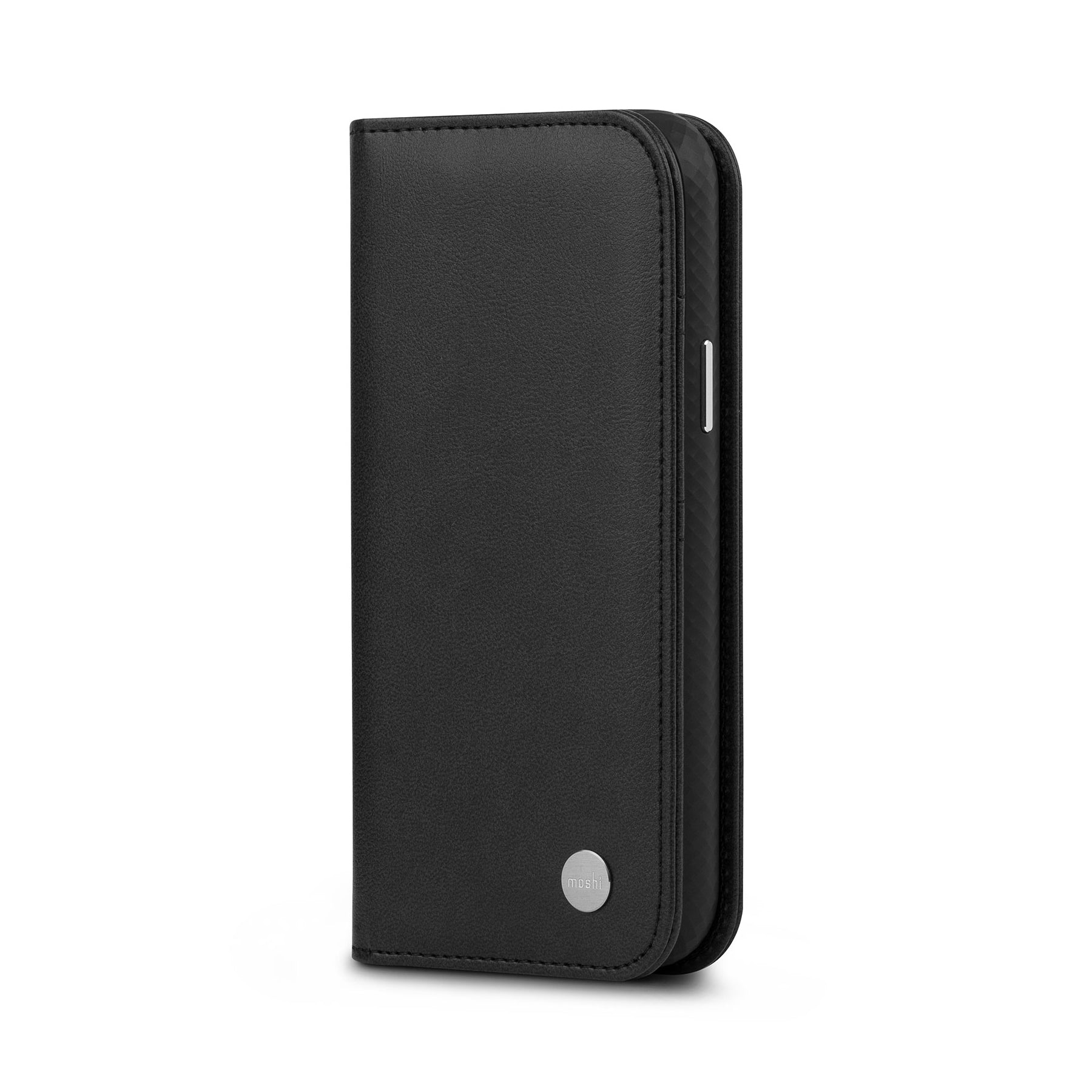 Moshi Overture Wallet Case For iPhone 12 / 12 Pro - Jet Black - Mac Addict