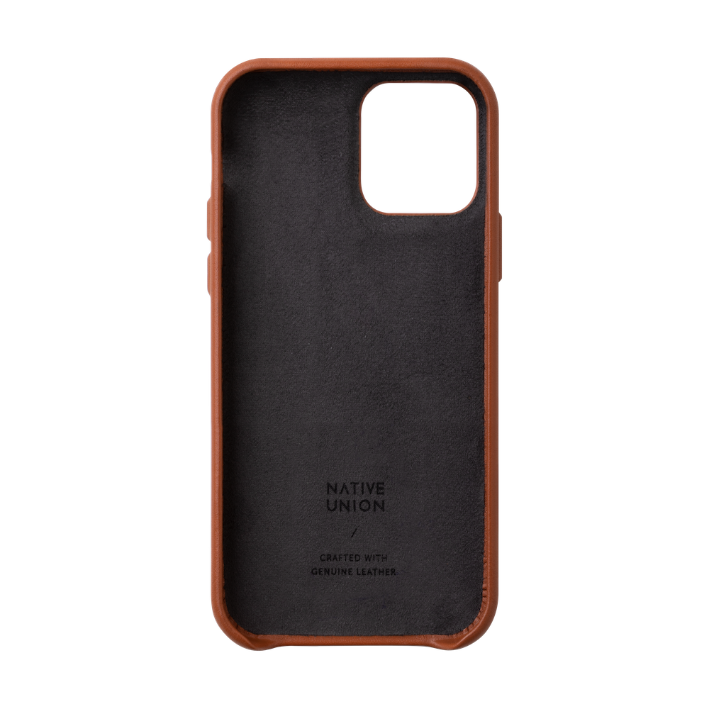 Native Union Clic Card Leather Case For iPhone 12 / 12 Pro - Tan - Mac Addict
