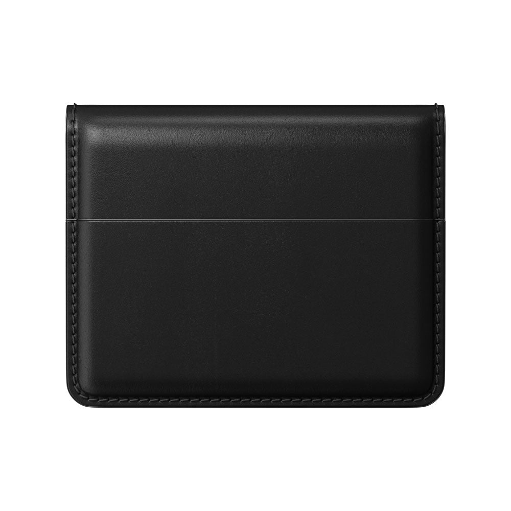Nomad Card Wallet Plus w/ Horween Leather - BLACK - Mac Addict