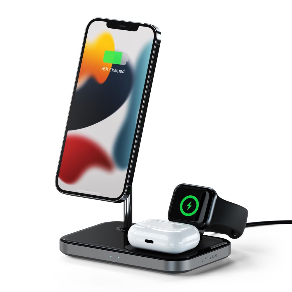 Satechi Magnetic 3-in-1 Wireless Charging Stand - Mac Addict