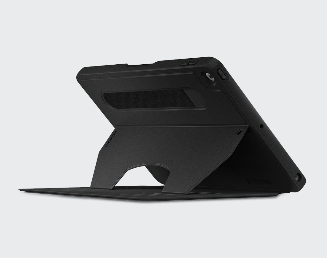 Zugu iPad Folio Case Magnetic Stand iPad 7th / 8th / 9th Gen 10.2 inch - Stealth Black