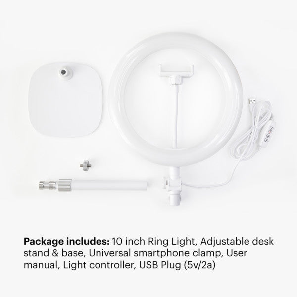 Kodak Desk Ring Light 10 inch SL002 - White