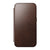 Nomad Modern Horween Leather Folio Case iPhone 15 Pro Max - Brown
