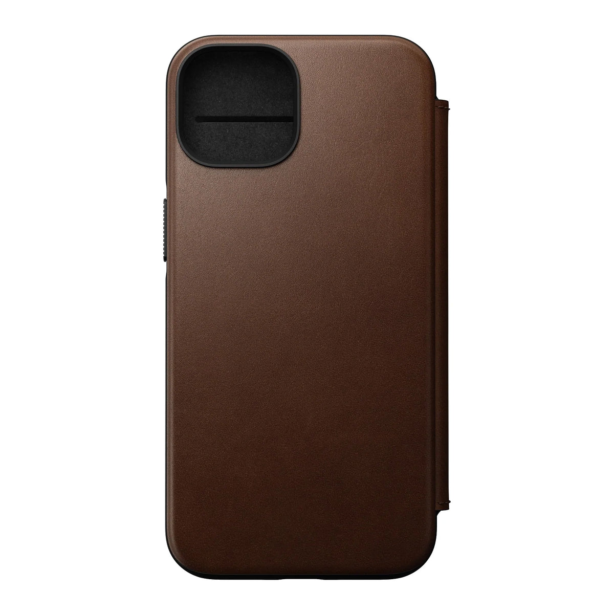 Nomad Modern Leather Folio Case iPhone 16e / 15 - Brown