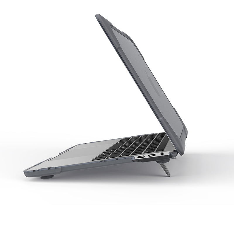 Rugged Protective & Heavy Duty Case Macbook Air 13 (2018 & 2020) - Clear Grey