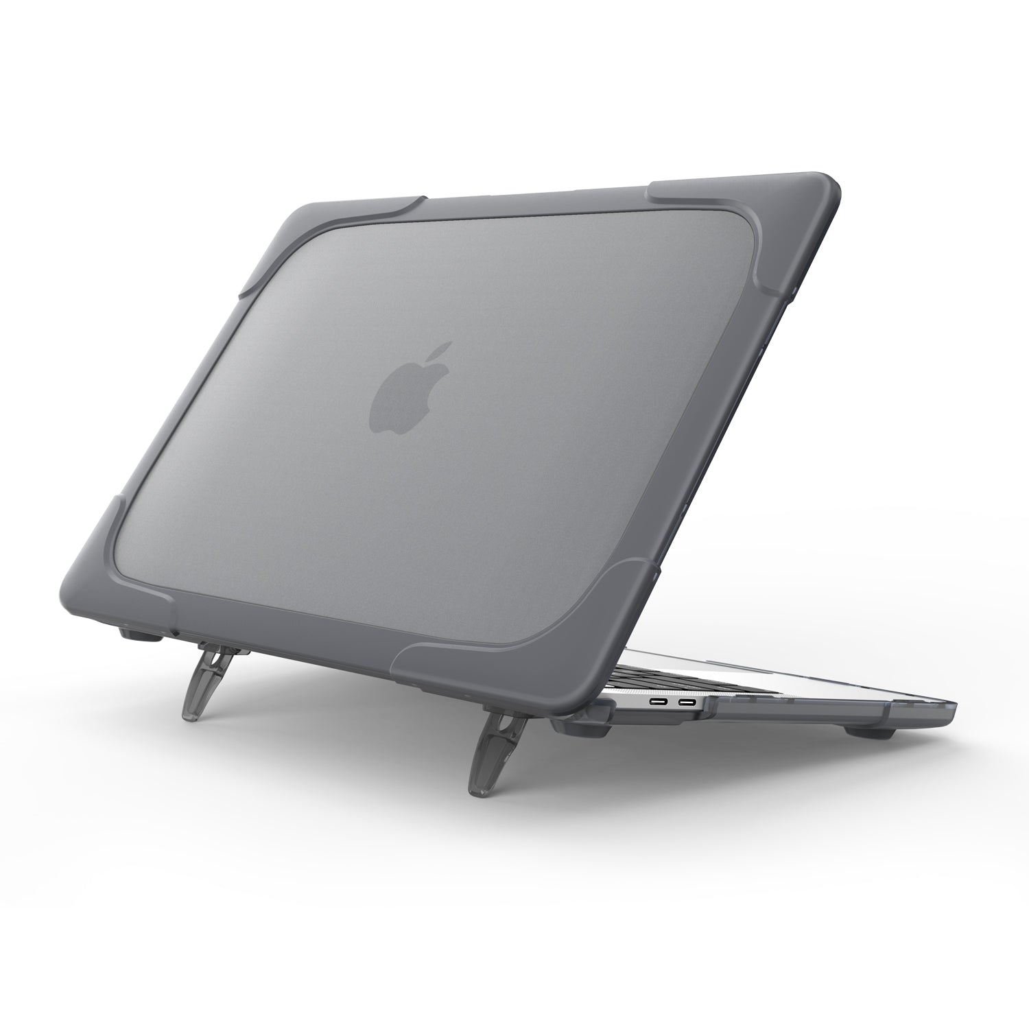 Rugged Protective & Heavy Duty Case Macbook Pro 13 (2016-2019) - Clear Grey