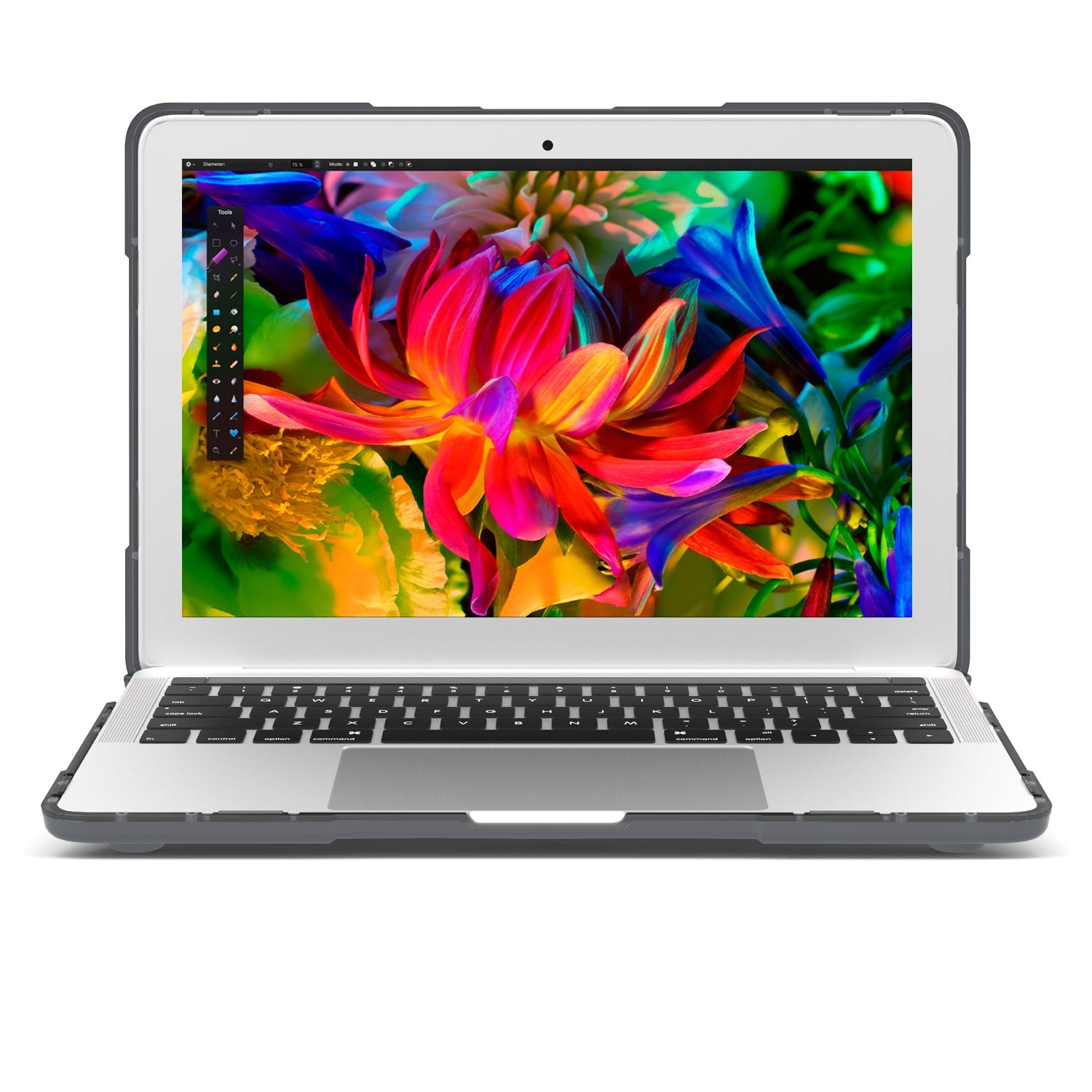 Rugged Protective & Heavy Duty Case Macbook Pro 13 (2016-2019) - Clear Grey