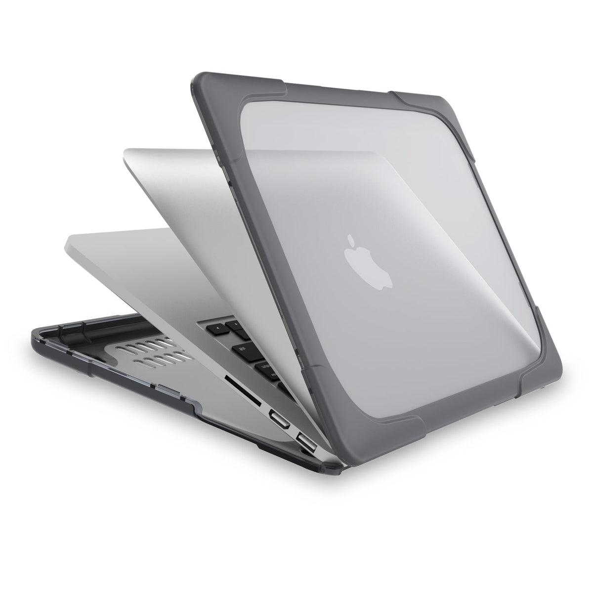 Rugged Protective & Heavy Duty Case Macbook Retina 15 (2012-2015) - Clear Grey