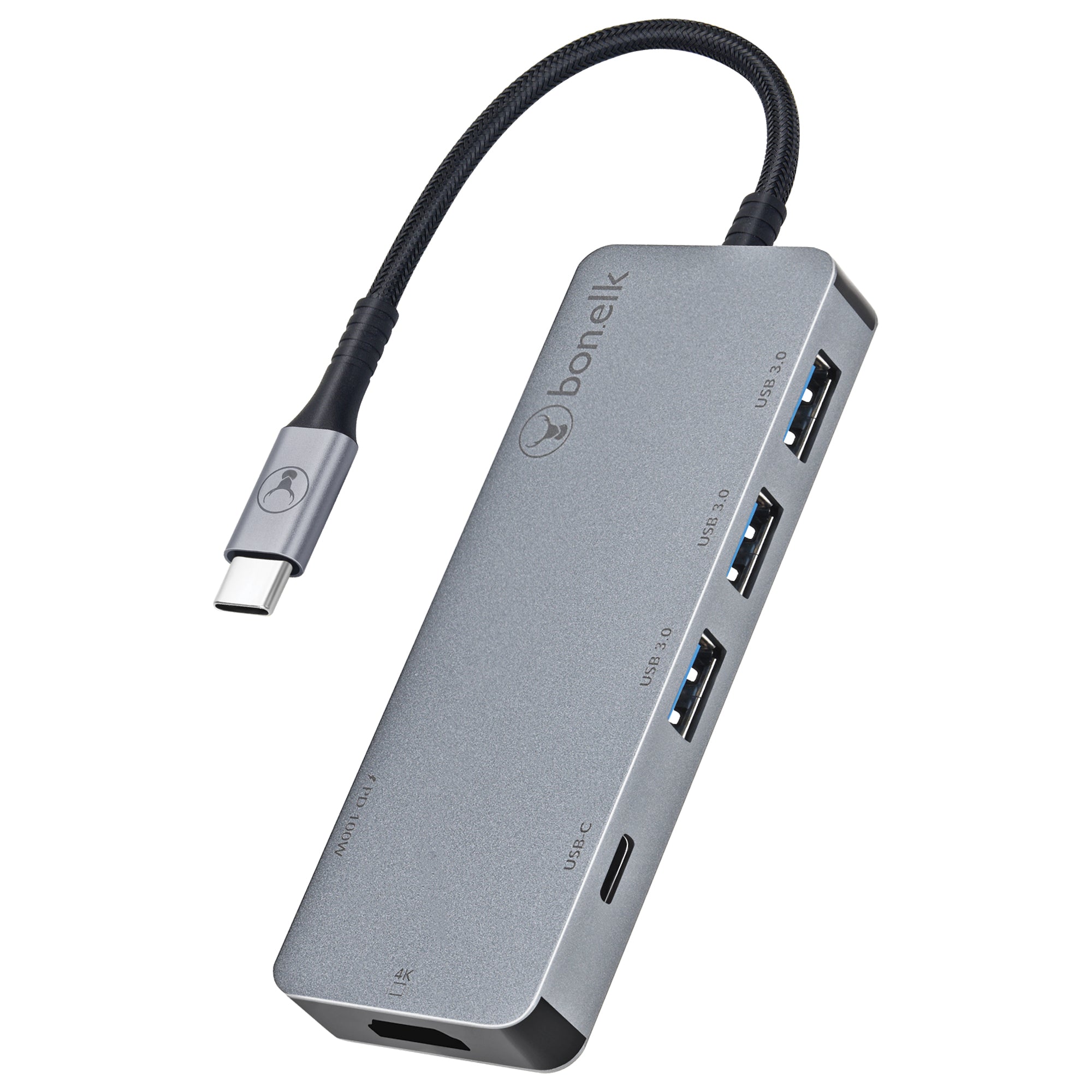 Bonelk Long-Life USB-C to 6-in-1 Multiport Hub