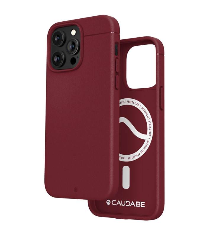 Caudabe Sheath Slim Protective Case with MagSafe iPhone 14 Pro 6.1 - Crimson Red