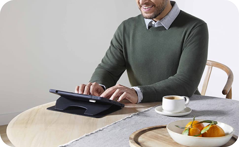 Zugu Rugged Folio Case iPad Mini 6/7 / A17 Pro  Gen & Magnetic Stand - Black