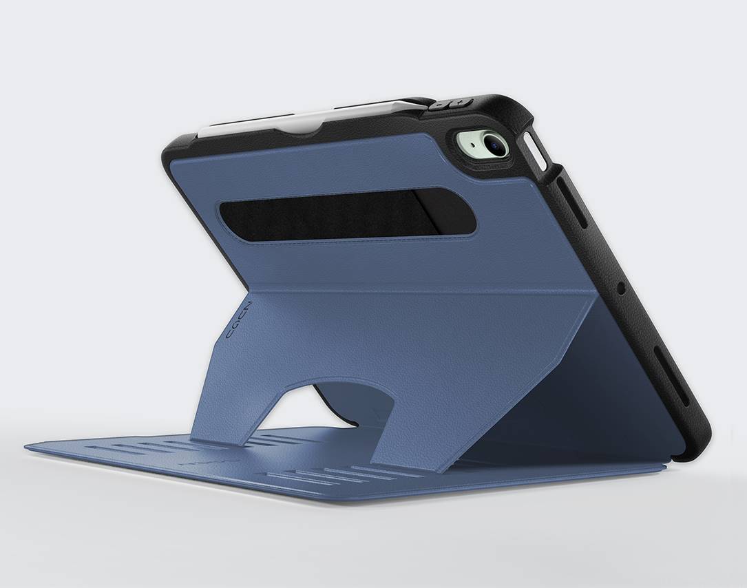 Zugu iPad Folio Case Magnetic Stand iPad Air 5th & 4th 10.9 inch - Slate Blue